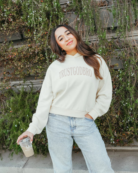 TRUSTGODBRO Cropped Hoodie