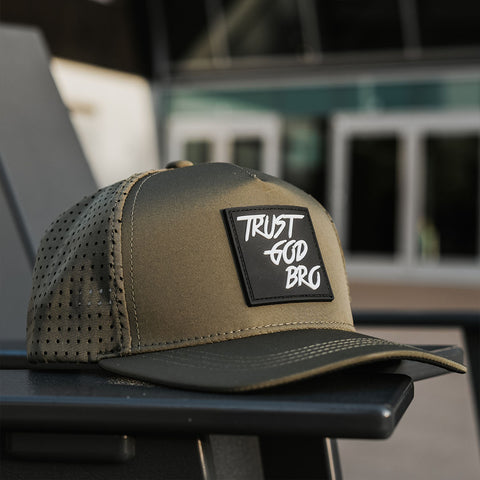 "Classic" Olive Green | Performance Snap-Back Hat