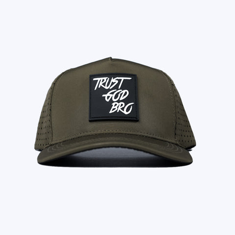 "Classic" Olive Green | Performance Snap-Back Hat