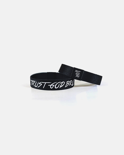 BLACK TGB ELASTIC WRISTBAND