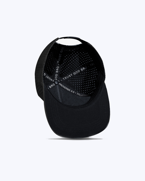"Classic" Black | Performance Snap-Back Hat