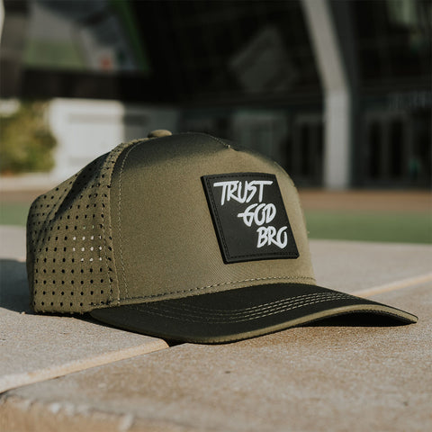 "Classic" Olive Green | Performance Snap-Back Hat