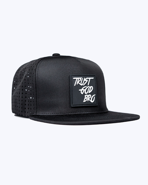 "Classic" Black | Performance Snap-Back Hat