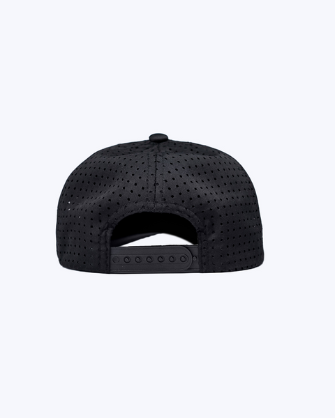 "Classic" Black | Performance Snap-Back Hat
