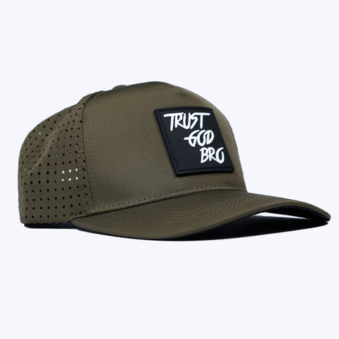 "Classic" Olive Green | Performance Snap-Back Hat