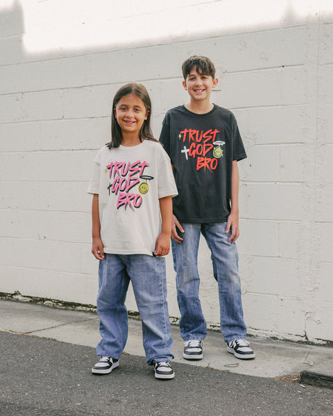 "Graffiti" Kids Tee | Vintage White