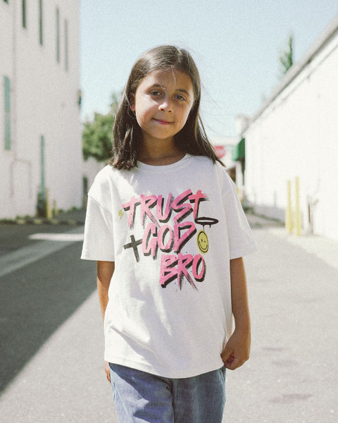 "Graffiti" Kids Tee | Vintage White