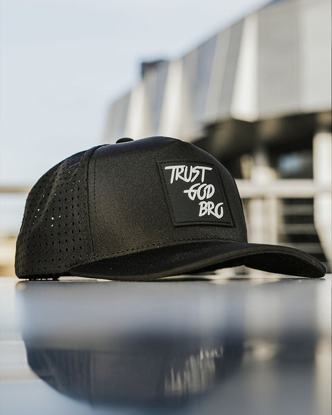 "Classic" Black | Performance Snap-Back Hat