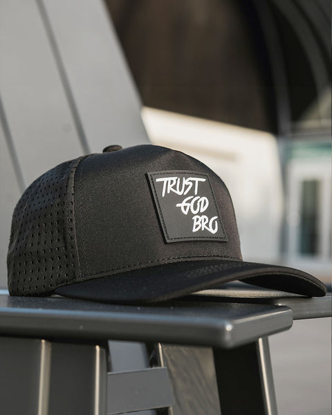 "Classic" Black | Performance Snap-Back Hat